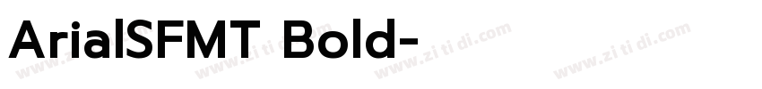 ArialSFMT Bold字体转换